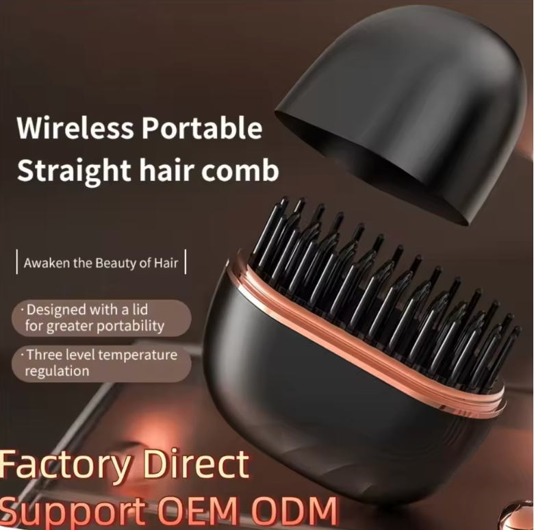 Portable Electric Hair Straightening Comb